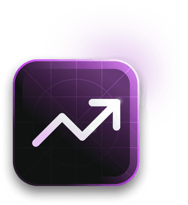 Trending graph icon