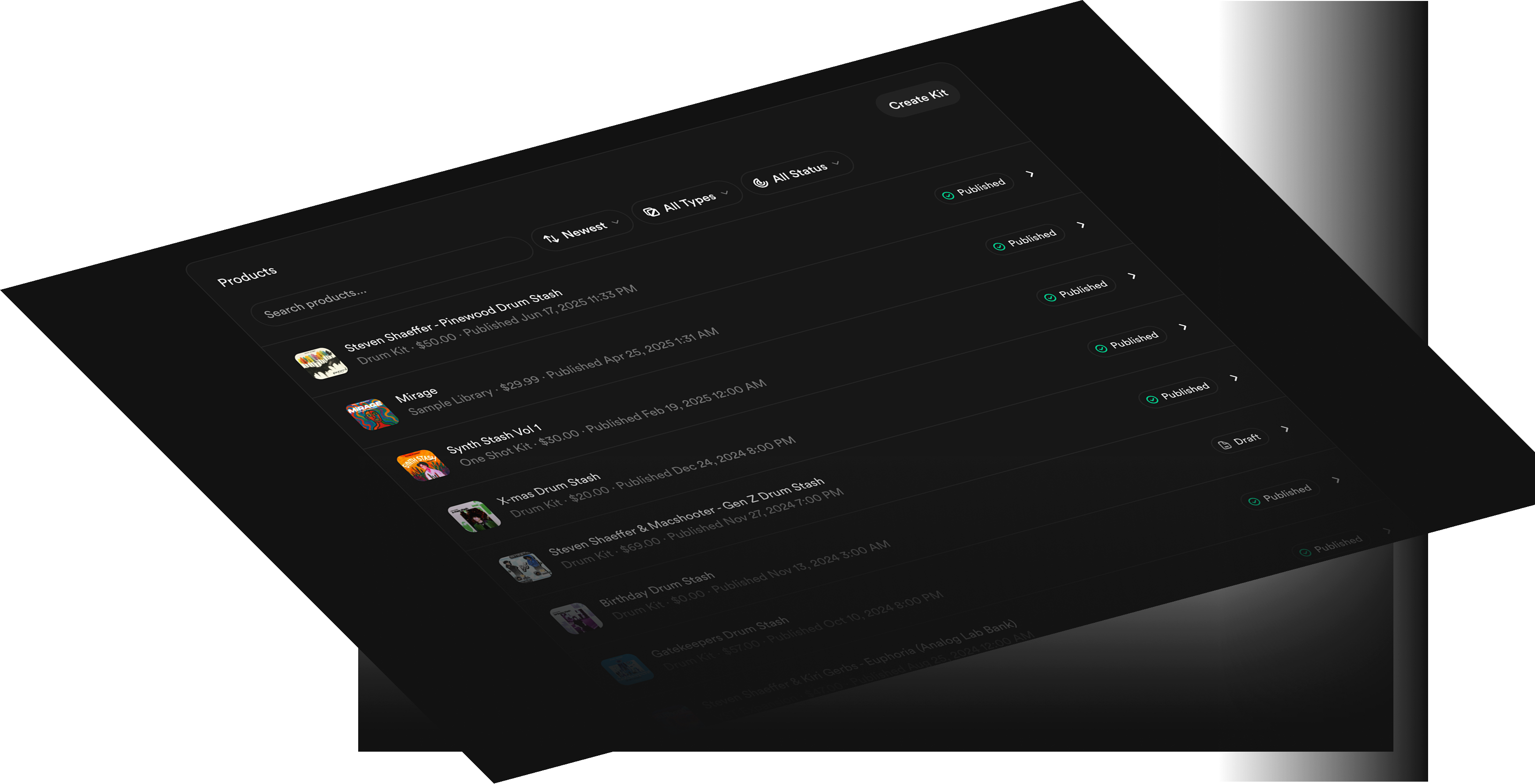 Drumify sound table interface